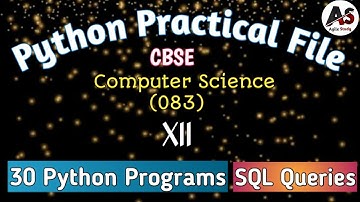 Python Practical File for Class-XII