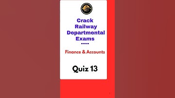 Railway Finance & Accounts - 13 LDCE, Appendix II, Appendix III, Appendix 2, Appendix 3, #shorts