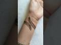 Simple Bracelet Mehndi Design 🌿 | Easy & Beautiful Mehndi for Beginners #shorts