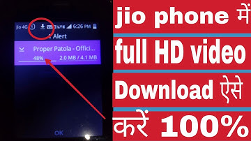 Jio phone video download kasa kare