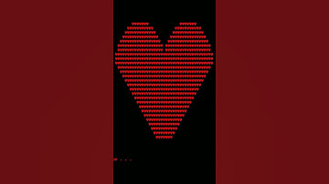 Big Heart shape C programming