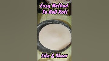 Easy method to roll roti #shorts #roti #chapati #rdlifestyle