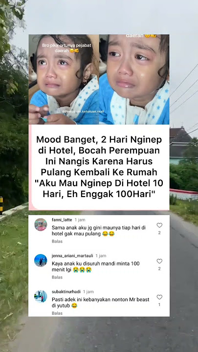 2 hari nginep di hotel bocah ini nangis karena nggak mau pulang ke rumah #beritaterkini #beritaviral