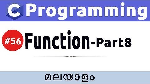 Prime Numbers Using Function In C Programming - Malayalam #56