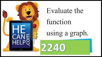 2240 {HECANHELP.COM USA} Evaluate the Function from the Graph f(0)