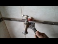 Cambiar el empaque de una llaves de agua roscable/Change the packing of a screwdriver.