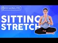 10 minute Seated Yoga Stretch 💙 Unwind yoga after work | Sarah Beth Yoga