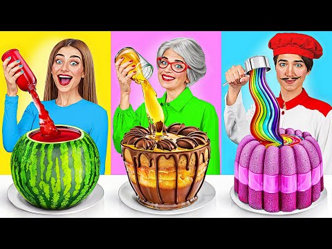 Reto De Cocina Yo vs Abuela | Batalla de Comida de Jelly DO Challenge