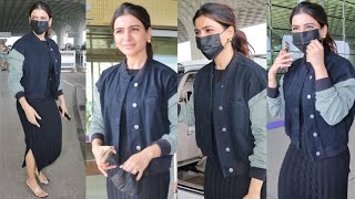 Samantha Ruth Prabhu Spotted at Mumbai Airport 😍🔥📷