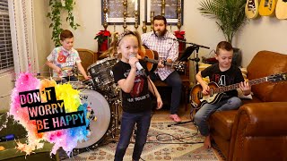 Colt Clark and the Quarantine Kids play 'Don't Worry Be Happy'