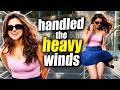 Ridhi Dogra तेज हवाओं का सामना करते दिखीं! 😱 Heavy Winds Moment 👇