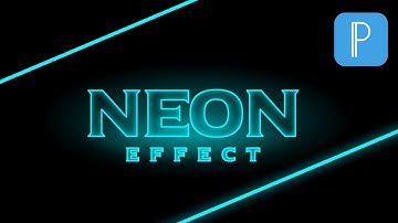 Neon Text effect | Glowing text |Glowing font logo | Pixellab tutorial