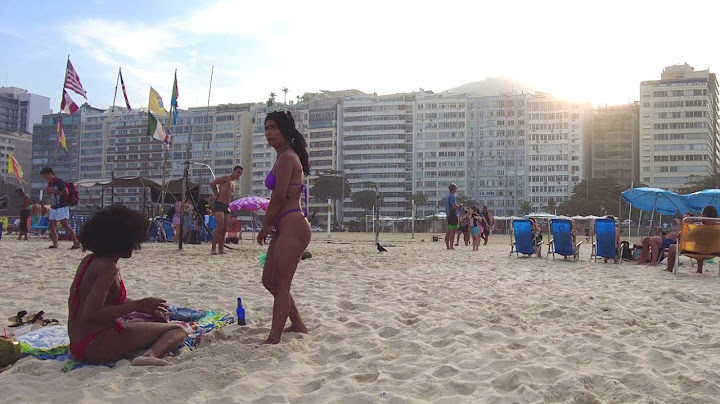 A mesma praia de copacabana