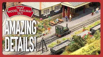 This Model Railway Has AMAZING DETAIL! - Launceston Steam Railway - A 009 Narrow Gauge Model Railway