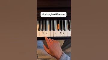 Mockingbird 🌹#piano #tutorial #pianolessons #pianolesson #tips #eminem #pianomusic