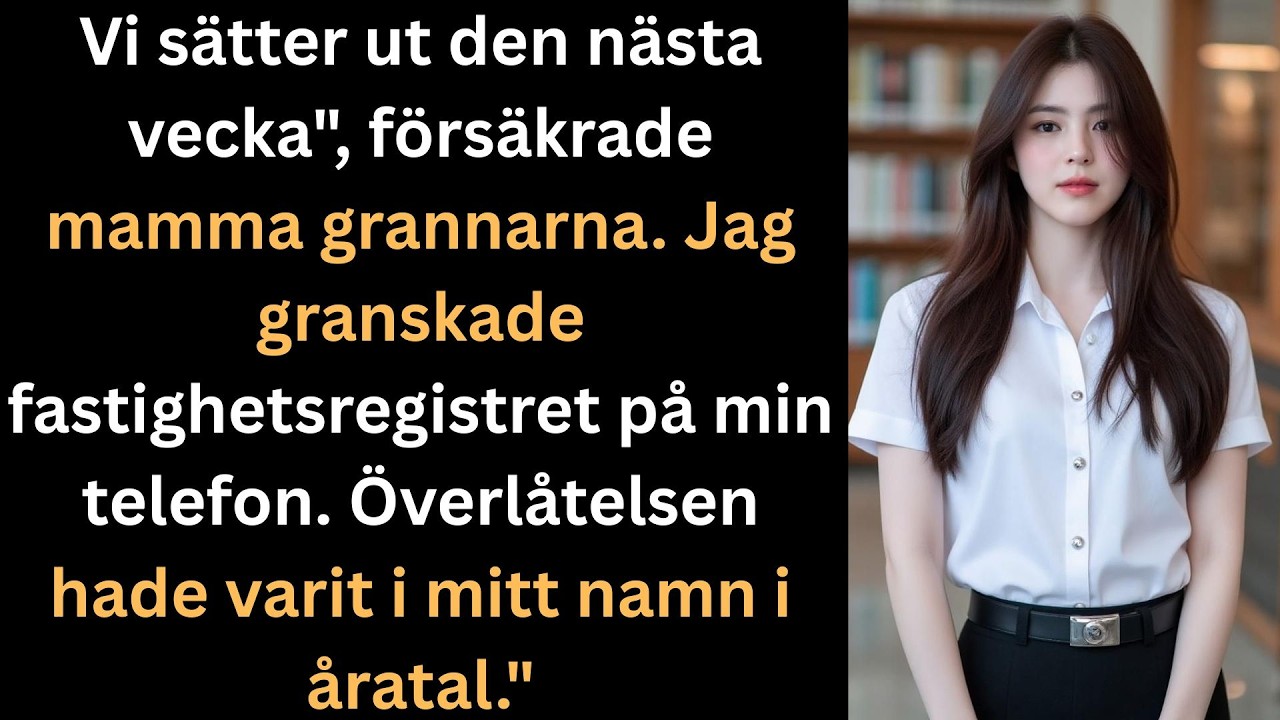”Du ska sälja huset och dela intäkterna med er barn”, sa min mamma glatt, medan hon hällde upp champagne åt grannarna på trädgårdsfesten. Problémét? Huset var inte hennes. Det var mitt. Jag hade...