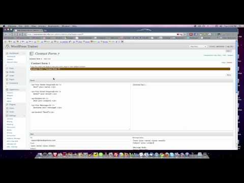 WordPress Dashboard Part 11 - Contact Us Plugin
