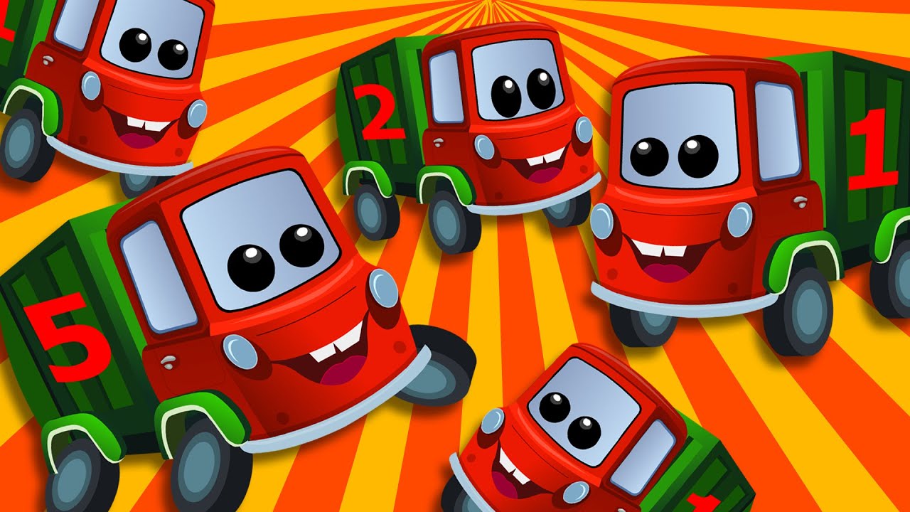 Zeek And Friends | Five Little Garbage Trucks