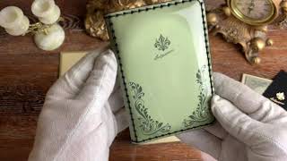 Обложка на паспорт Green Flower - Изделия из кожи / Мастерская Lashmanov