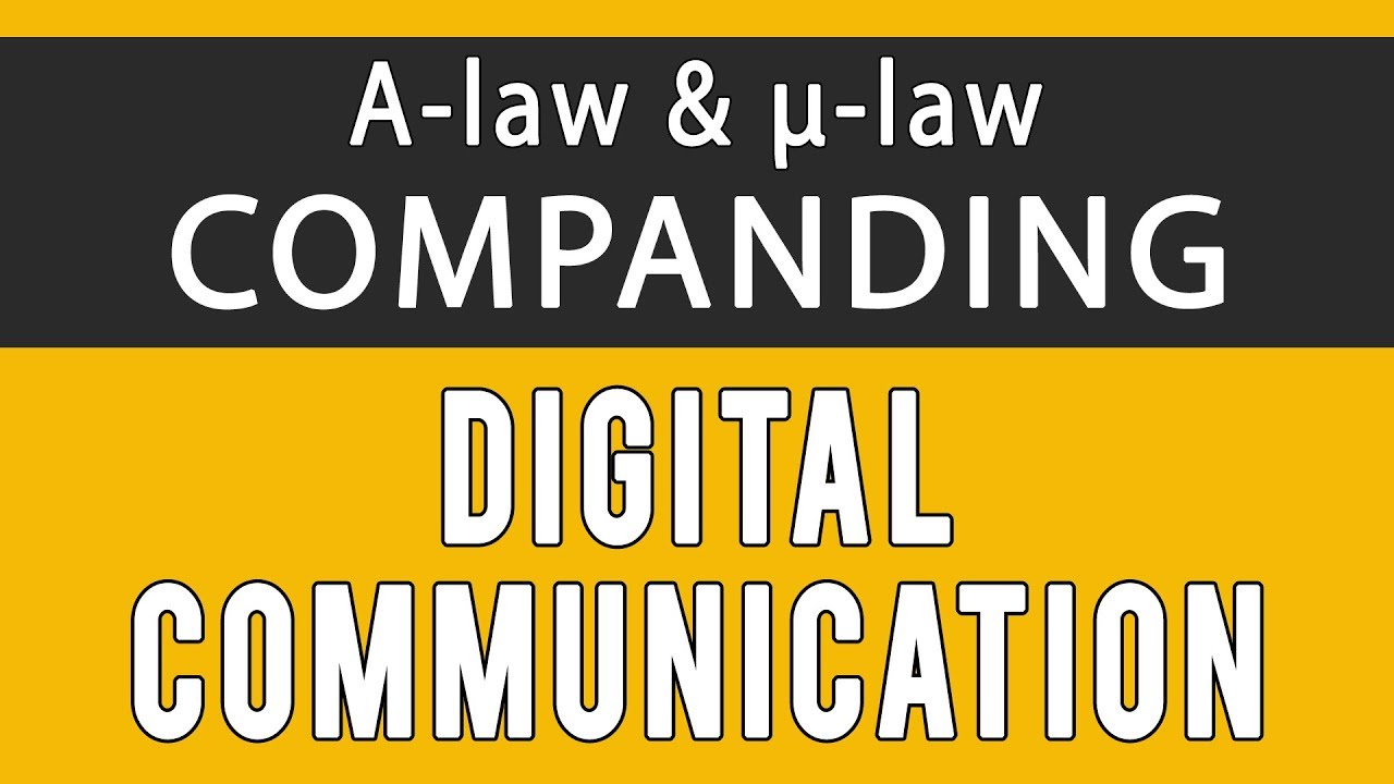 Companding | Digital Communication | IP University IPU DC semester 5 ...