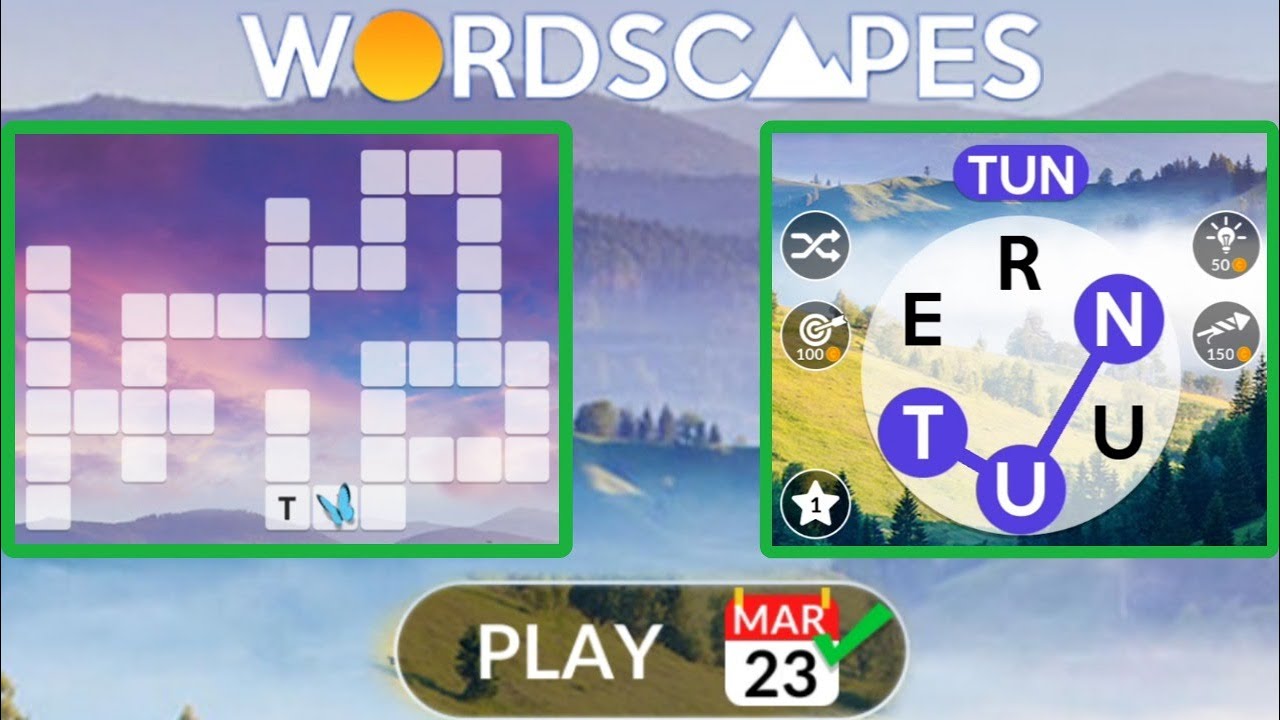 Wordscapes Daily Puzzle March 23, 2023 YouTube