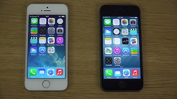 iPhone 5S iOS 8 vs. iPhone 5S iOS 7 - Opening Apps Speed Test 4K Video