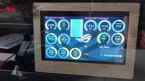 Modbros monitoring screen