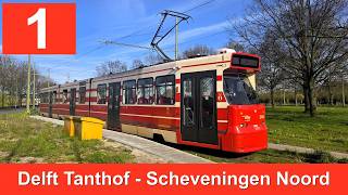 HTM lijn 1: Delft Tanthof - Scheveningen Noord | HTM 3144 | 2026