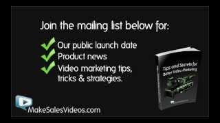 Make Sales Videos Landing Page Promo