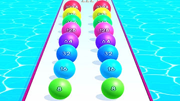 Faster Run 2048 - Ball game 3D ! All Levels Gameplay Part 120 android,ios