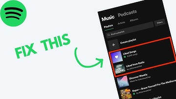 HOW TO FIX SPOTFIY LIKED SONGS NOT SHOWING