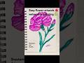 Easy flower artwork watercolor painting #art #drawing #painting #viralvideo #trending #shortvideo