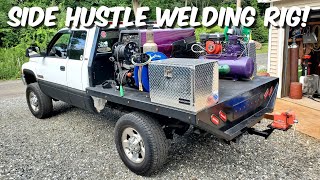 WELDING RIG TOUR - ULTIMATE SIDE HUSTLE WELDING RIG - SHORTBED CUMMINS