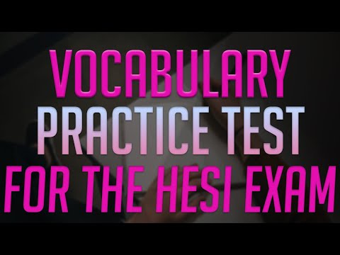 Video: ¿Cómo estudias el vocabulario HESI?