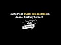 How to Insall Quick Release Base in Aoocci CarPlay Screen?