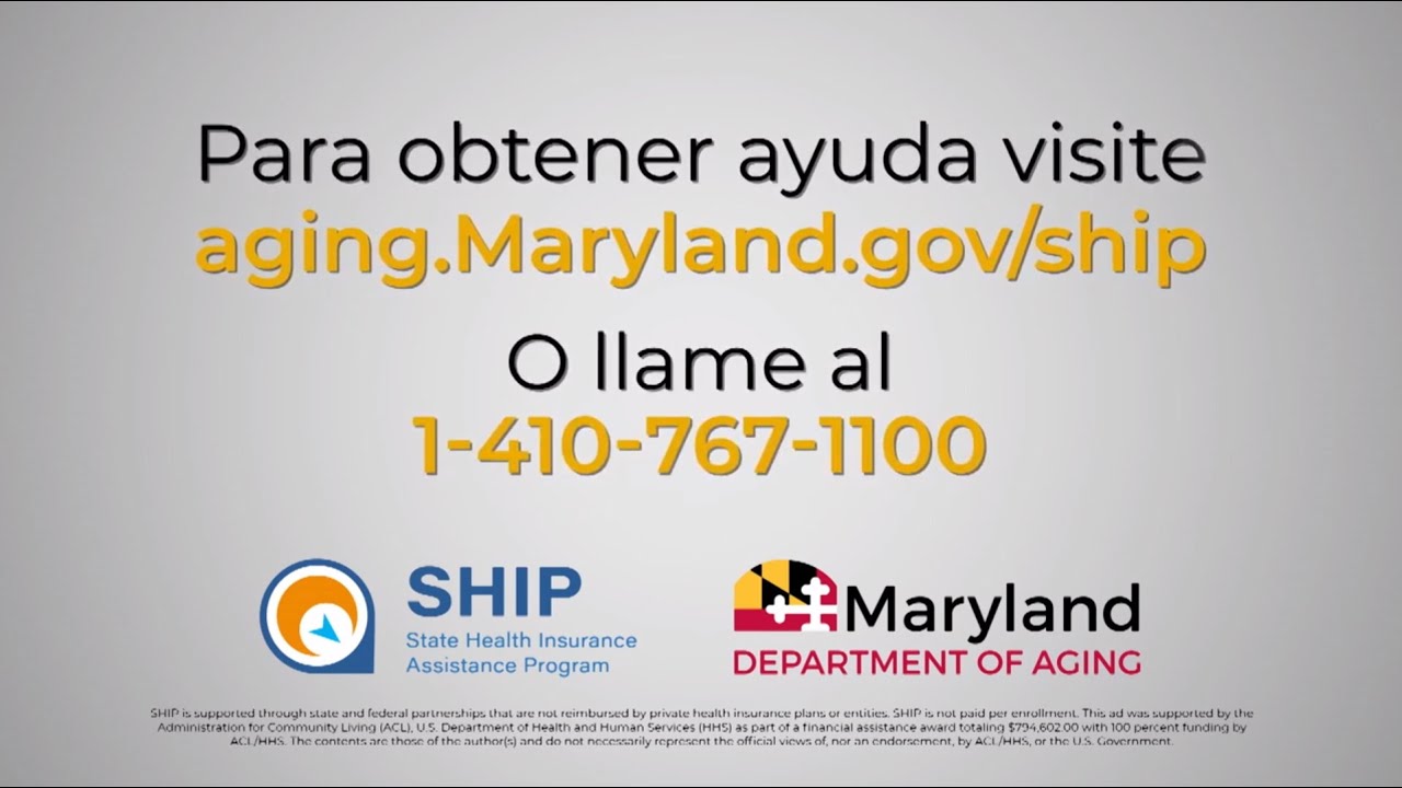 Maryland Department of Aging - Medicare SHIP [Spanish] - YouTube