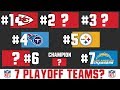 The 7 AFC Playoff Teams In 2020 (NFL Playoff Expansion ...