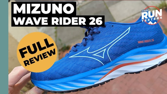Mizuno Wave Rider 26 First Run Review: A stable workhorse that's not very  versatile - YouTube