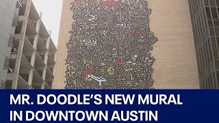 Mr. Doodle paints his largest mural in the U.S. in Austin | FOX 7 Austin