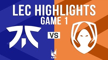 FNC vs TH Game 1 Highlights | LEC 2025 Winter Playoffs  Round 1 | Fnatic vs Team Heretics G1