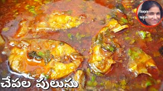 చేపల పులుసు  Perfect Village style chepala pulusu andhra style || Tasty Fish curry recipe in Telugu