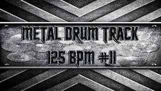 Modern Metal Drum Track 125 BPM (HQ,HD) chords