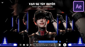 Sóng Nhạc avee Player 5 ảnh vuông hiệu ứng cực đẹp quét sáng chạy viền - Template avee
