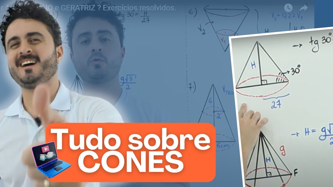 Cone Como Calcular ALTURA RAIO E GERATRIZ Exerc cios Resolvidos