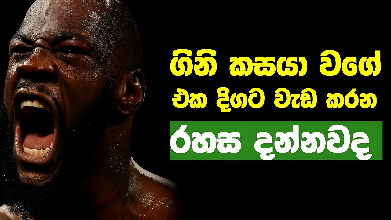 🔥 කොහොමද එක දිගට ගිනි කසය වගේ වැඩ කරන්නේ - If You Stop Now, You Lose the Life You’re Trying to Build