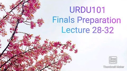 URDU101 || Important Long Short MCQ || Lecture # 28-32