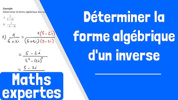 Comment déterminer la forme algébrique d