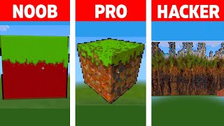 NOOB VS PRO VS HACKER Minecraft Pixel art✨Dirt