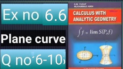 How to solve Q no 6-10 Ex no 6.6 Bsc ADP 3rd year and bs hons calculus with analytic geomatry