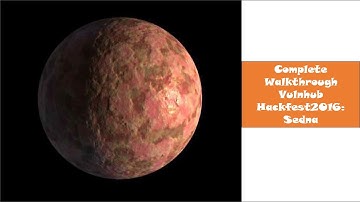 Cyber Security | Ethical Hacking | Pentesting Lab | Vulnhub |  Walkthrough |  Sedna